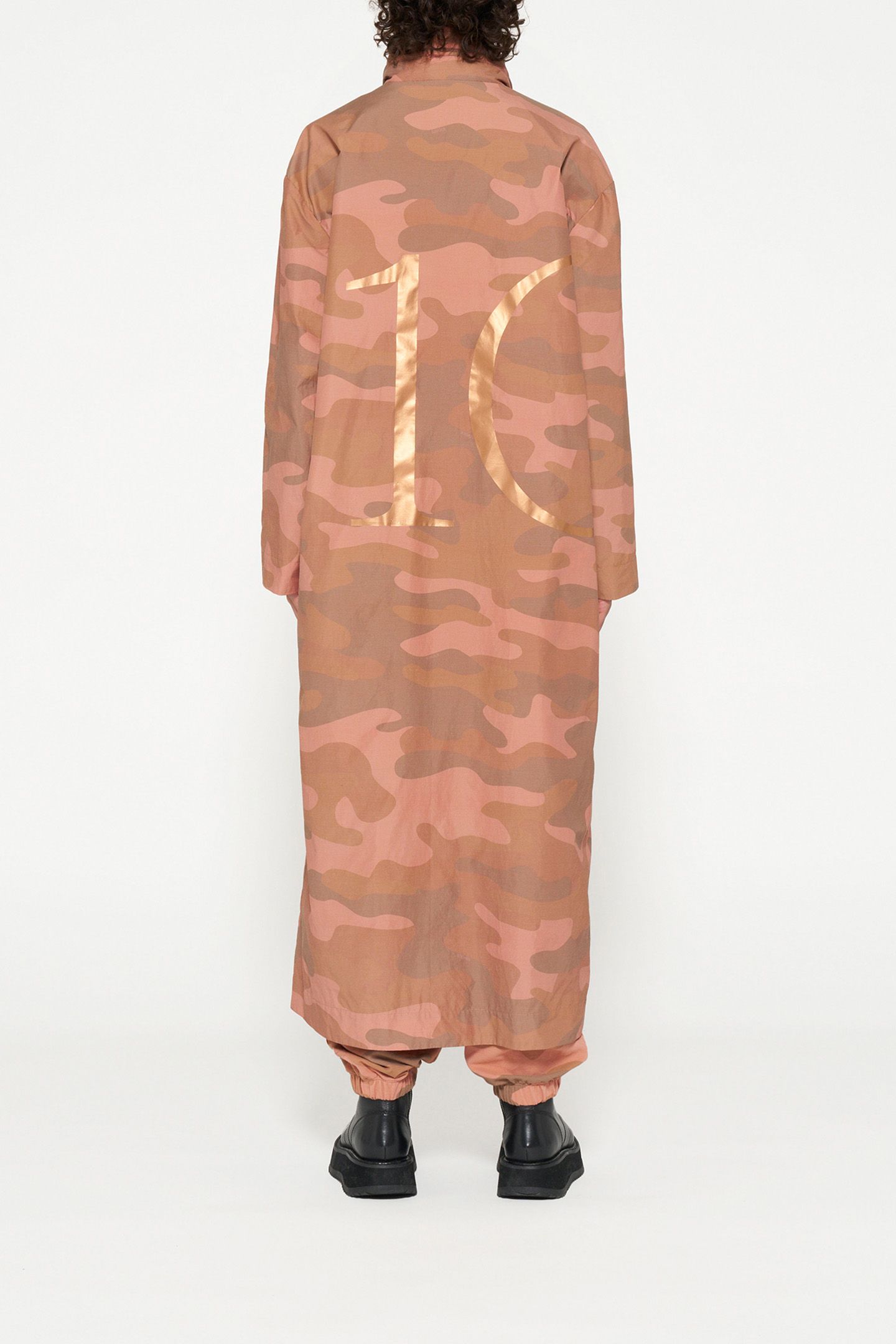 NYLON COAT CAMO SADDLE BROWN 2
