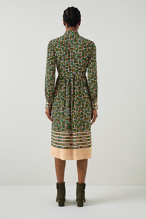ETHEL SILK SHIRT DRESS BLACK 2