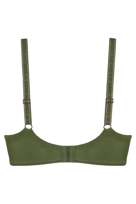 QUEEN BEE OLIVE GREEN BALCONY BRA 4