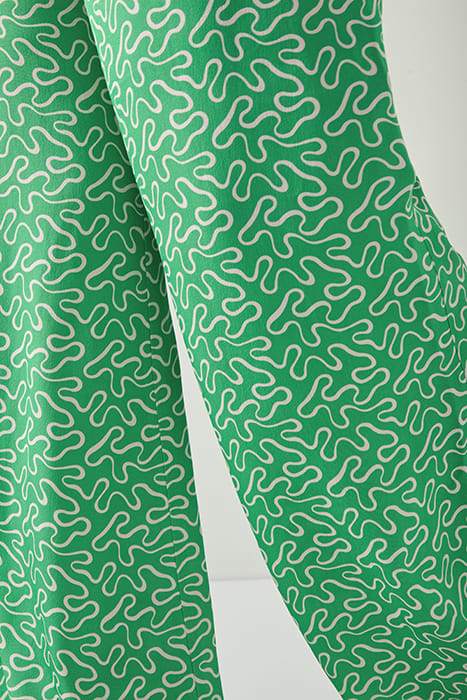 ESME RIBBON WIDE-LEG & FLARED JEANS GREEN 4