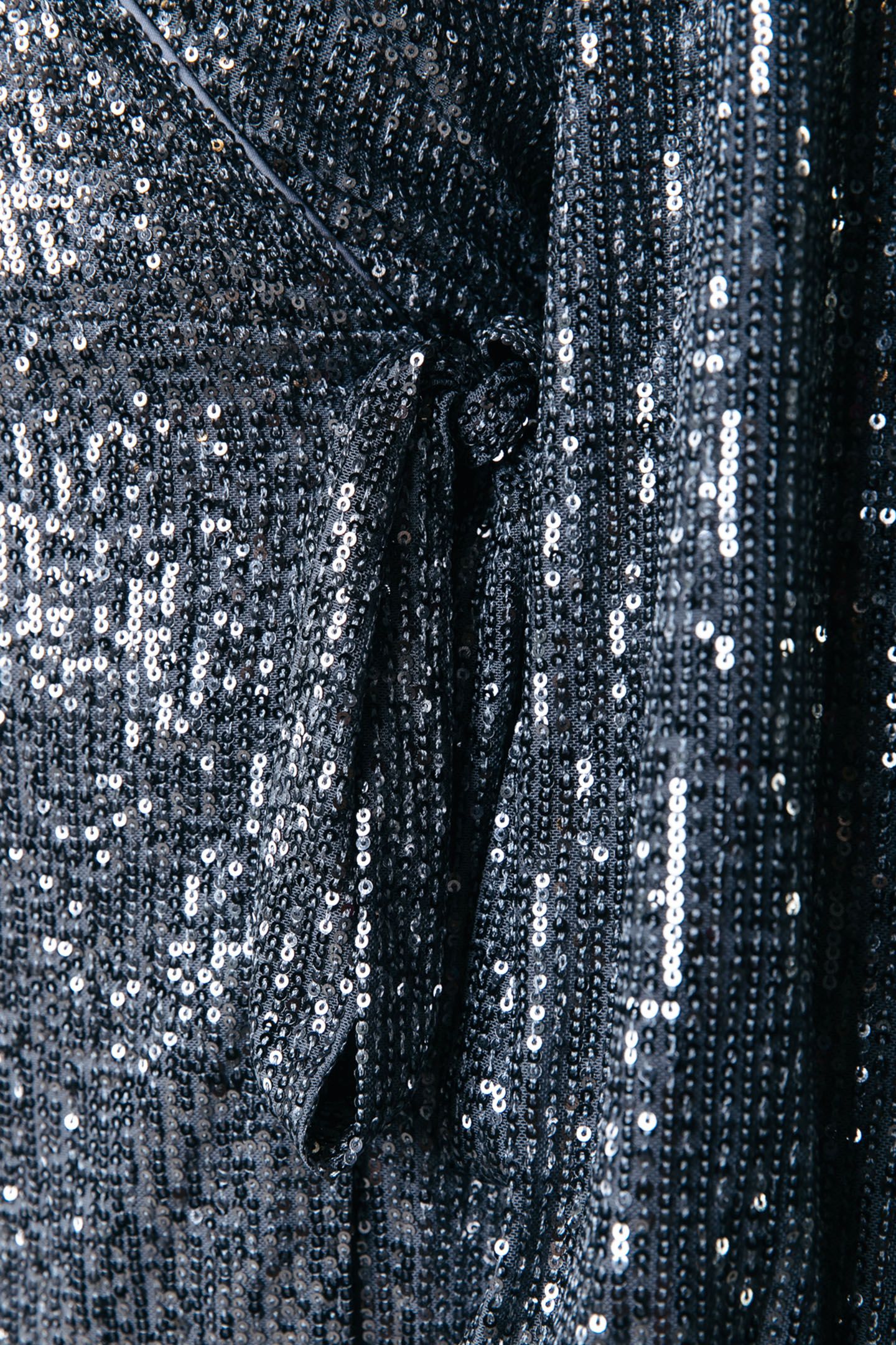 XITA SEQUINS REAL WRAP DRESS LS SILVER GREY 5