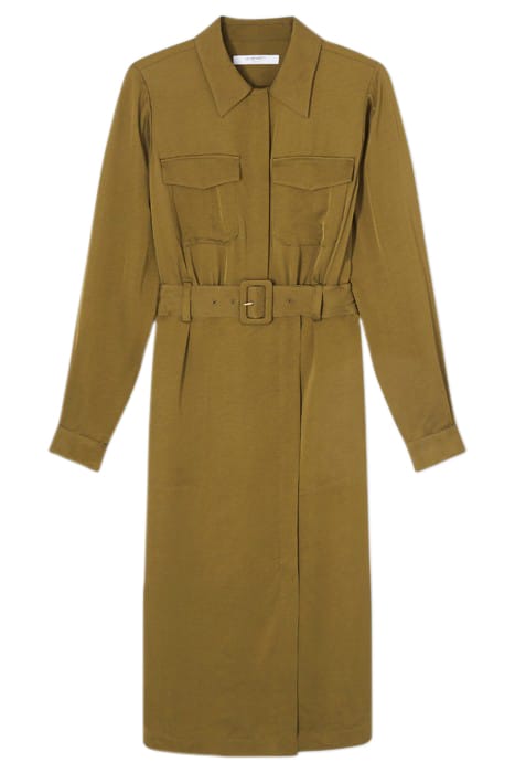 NEWTON UTILITY SHIRT DRESS OLIVE 3