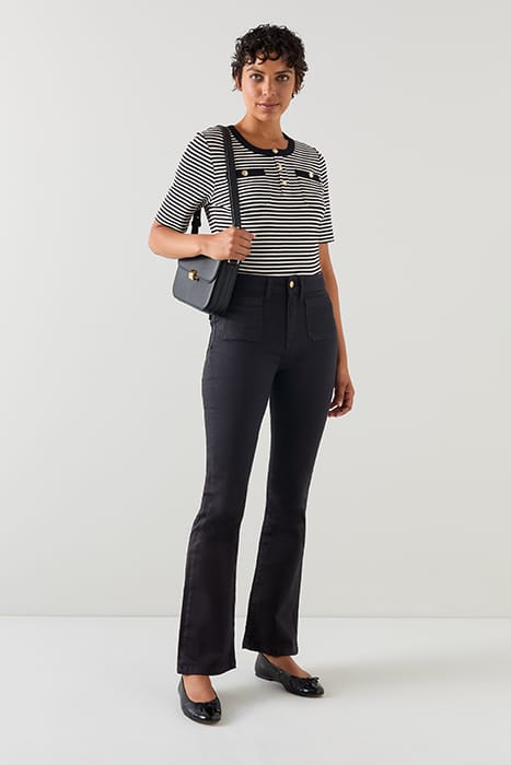 MILLIE KICKFLARE FLARED JEANS BLACK 4