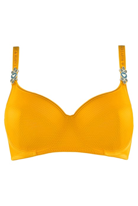 LADY LEAF BRIGHT OCHRE BALCONY BRA 3