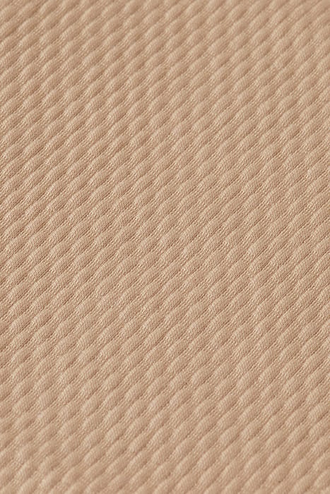 SS POPCORN JERSEY CAMP SHIRT LT PASTEL BROWN 3