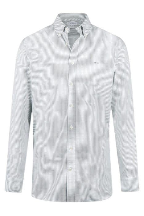 STRIPED POPLIN SHIRT LIGHT OLIVE 4