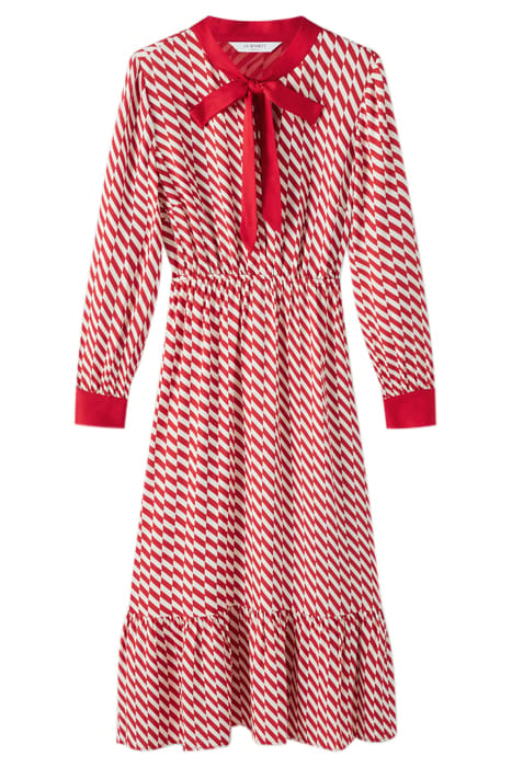 BRIDGET TIE MIDI DRESS CHERRY 3