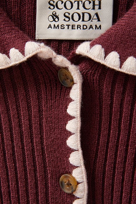 SWEATER CARDIGAN TAWNY PORT 6