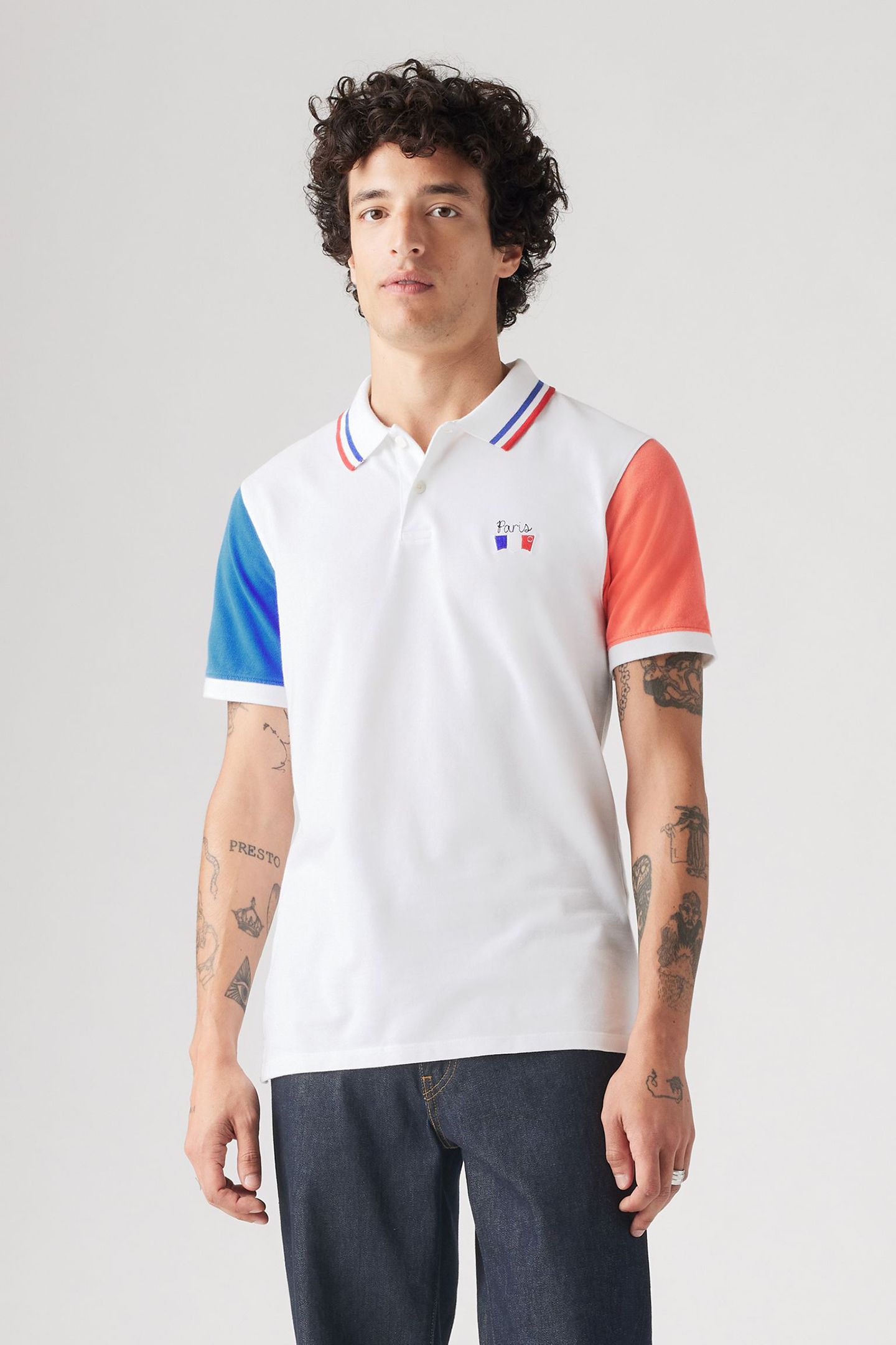 SLIM HOUSEMARK POLO WHITE PIQUE 1