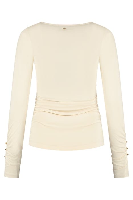 TWIST SHOULDER TOP VANILA 2