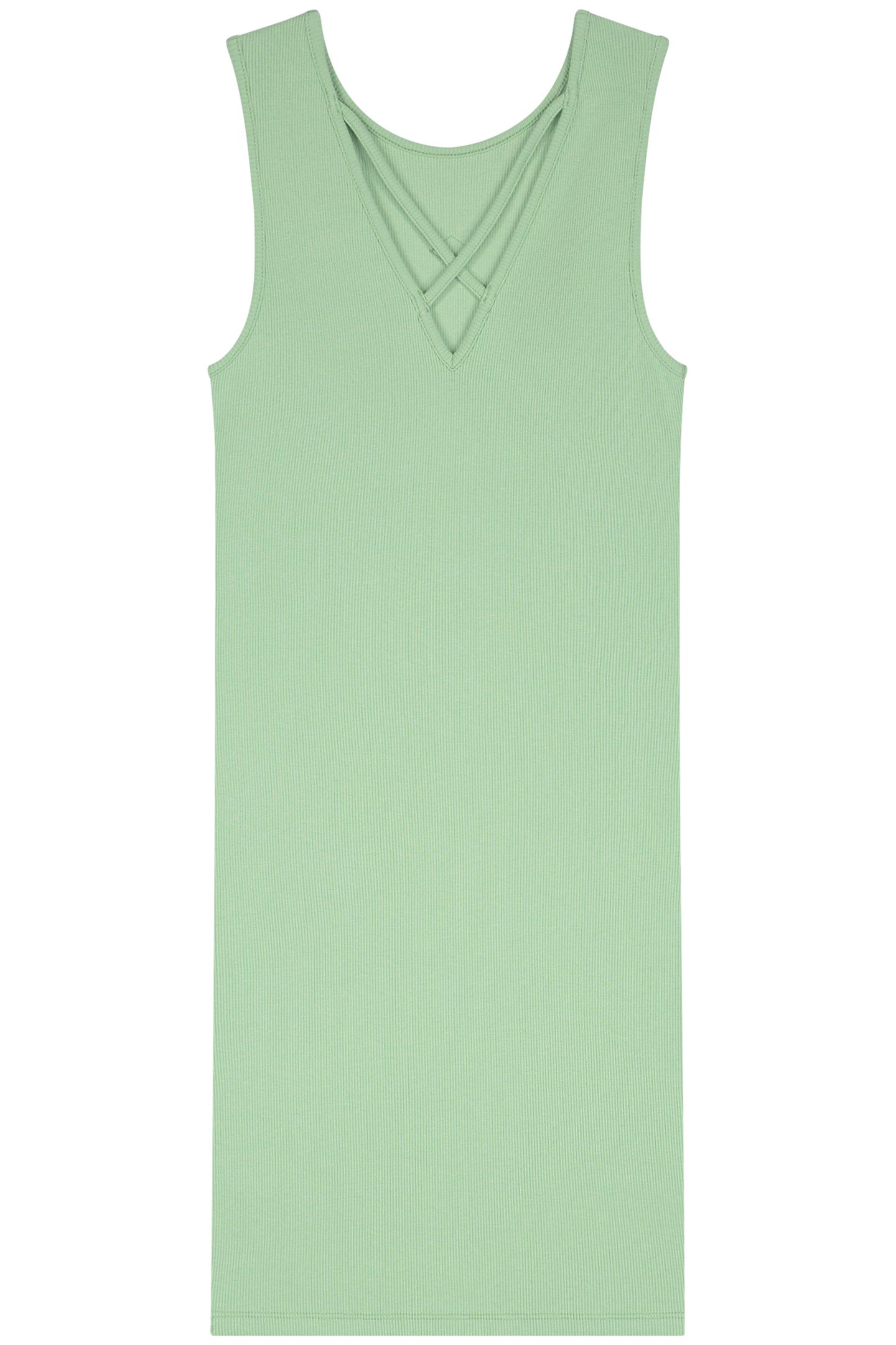 BELLA BACK RIB DRESS MINT 1