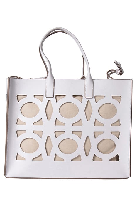 TOTE BAG IN CUT OUT LEATHER PRINT 3