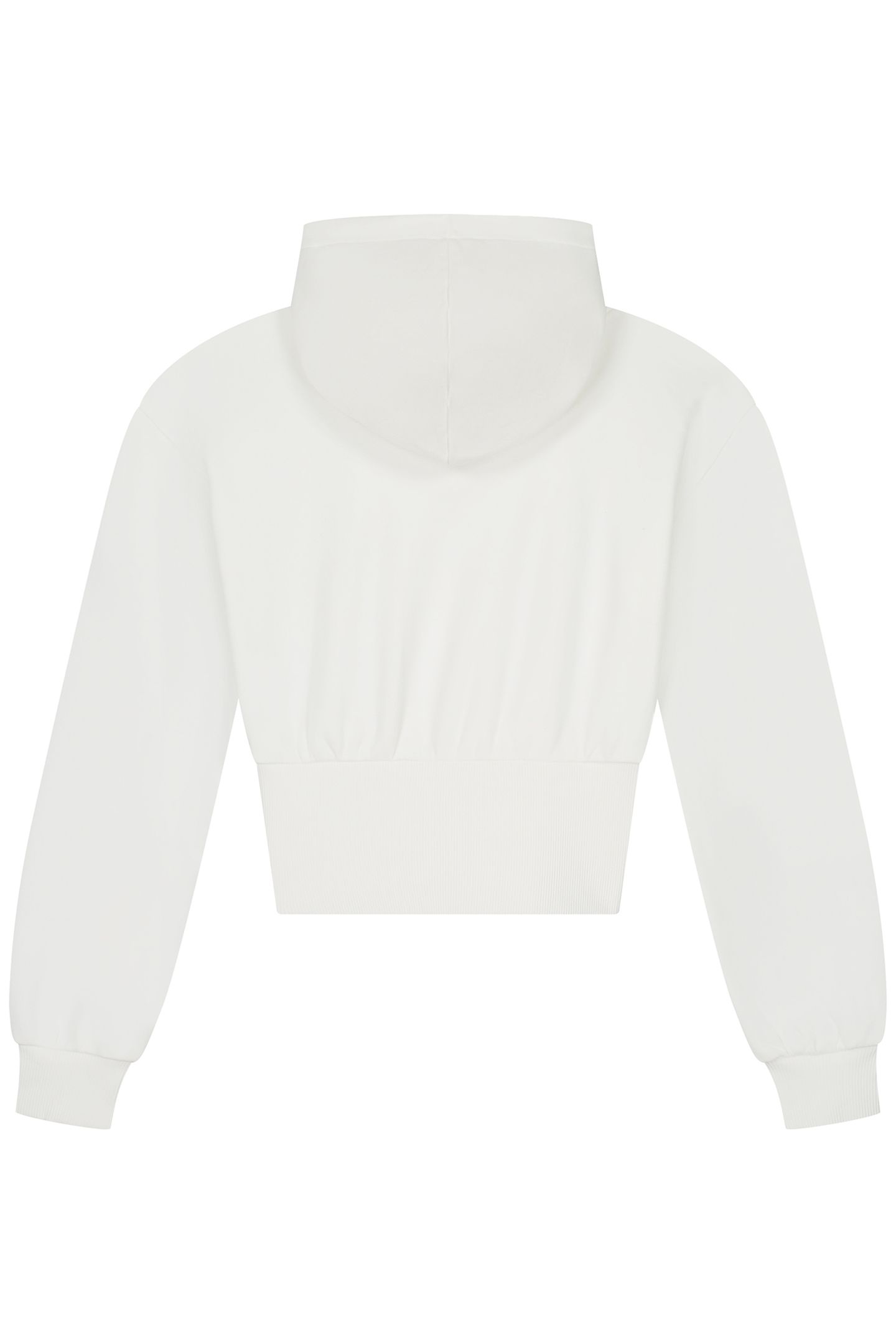 RIB HOODIE OFF WHITE/FUCHSIA POP 3