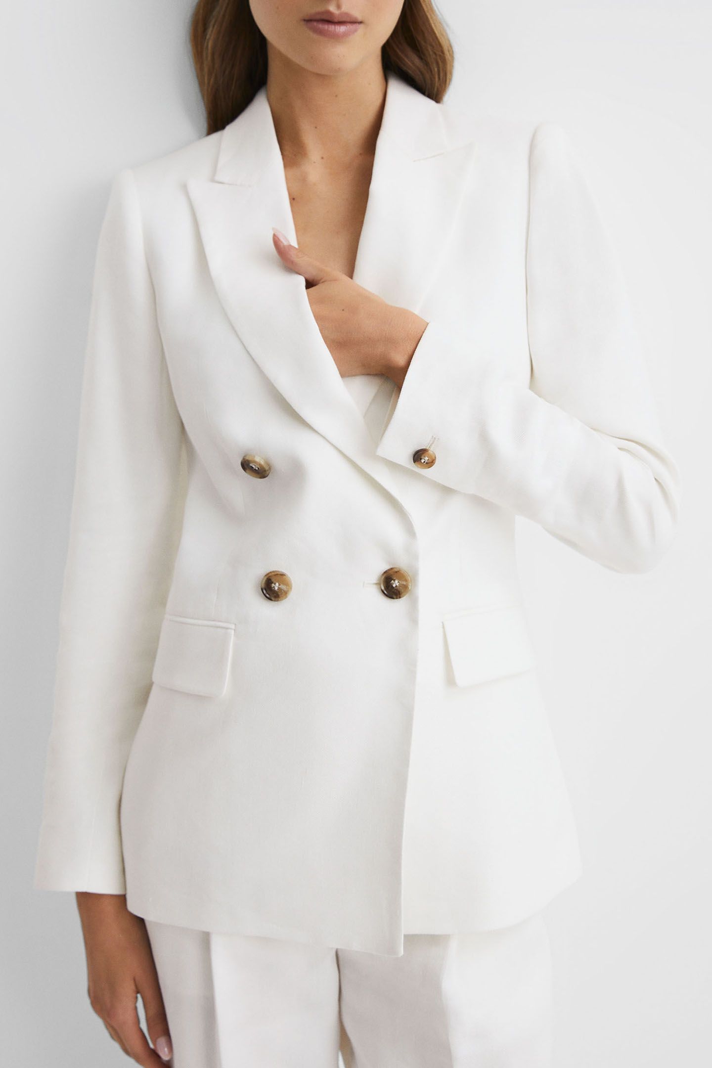 HOLLIE DB LINEN BLAZER — DOUBLE BREASTED 7