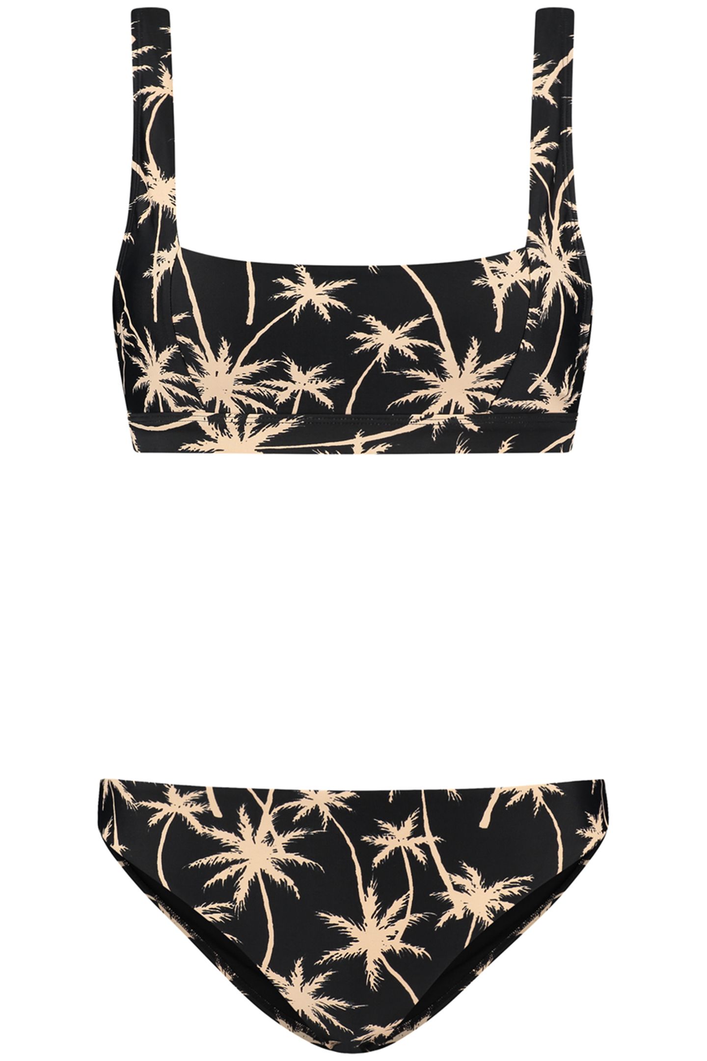 LADIES RENEE BIKINI SET VACATION PALM BLACK 4