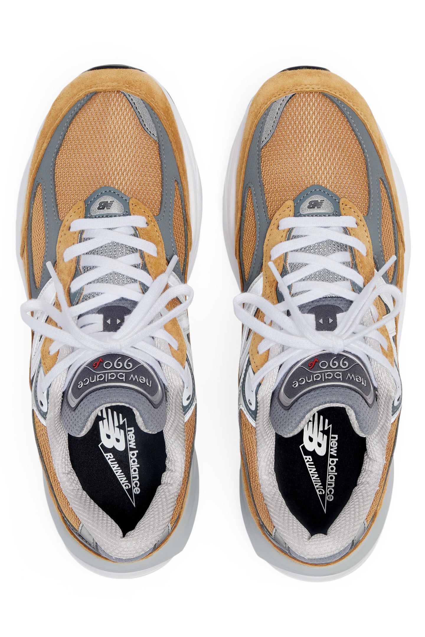U990TN6 MADE IN USA SNEAKERS IN ORANGE AND GREY 3