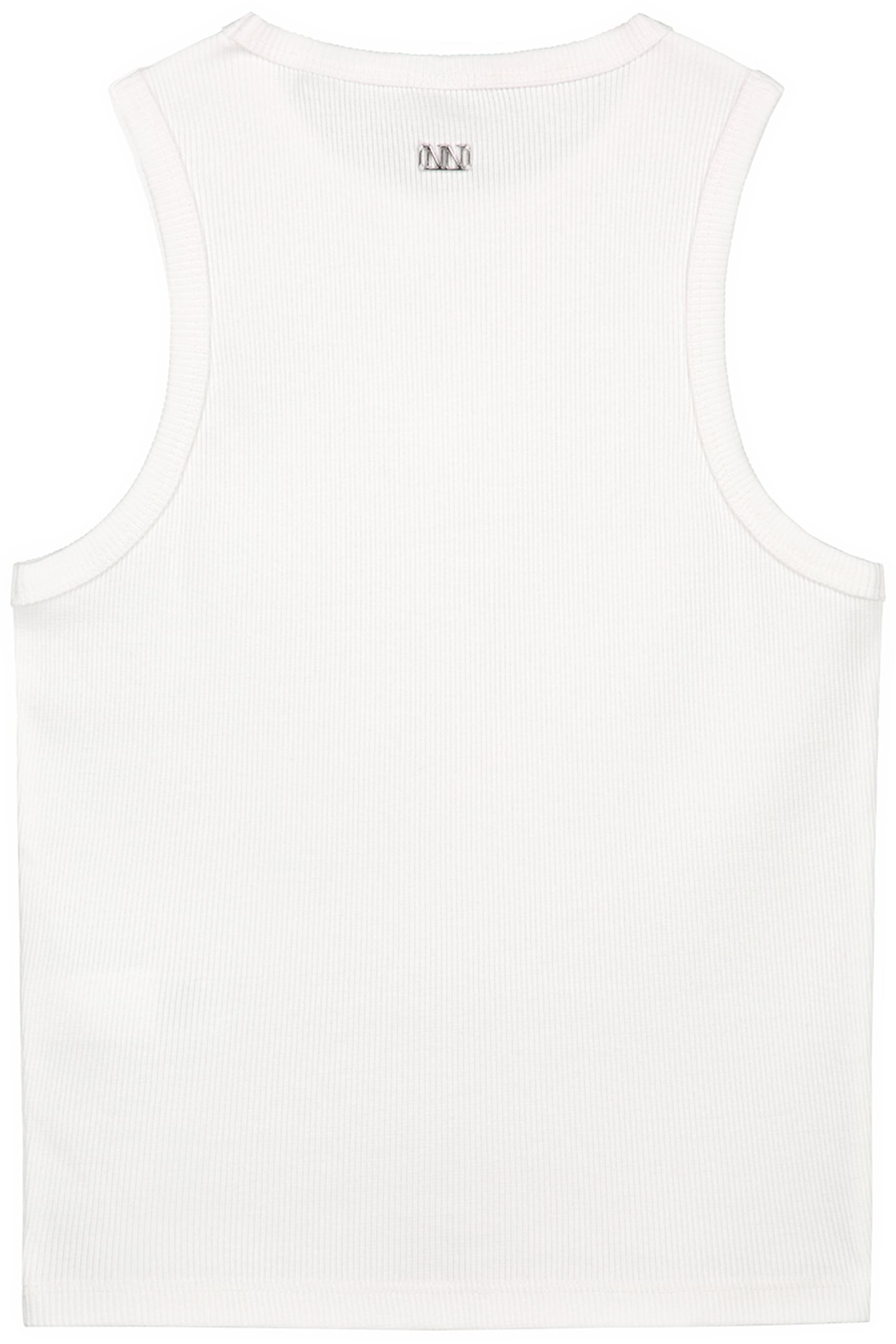SOLID RIB TOP OFF WHITE 2