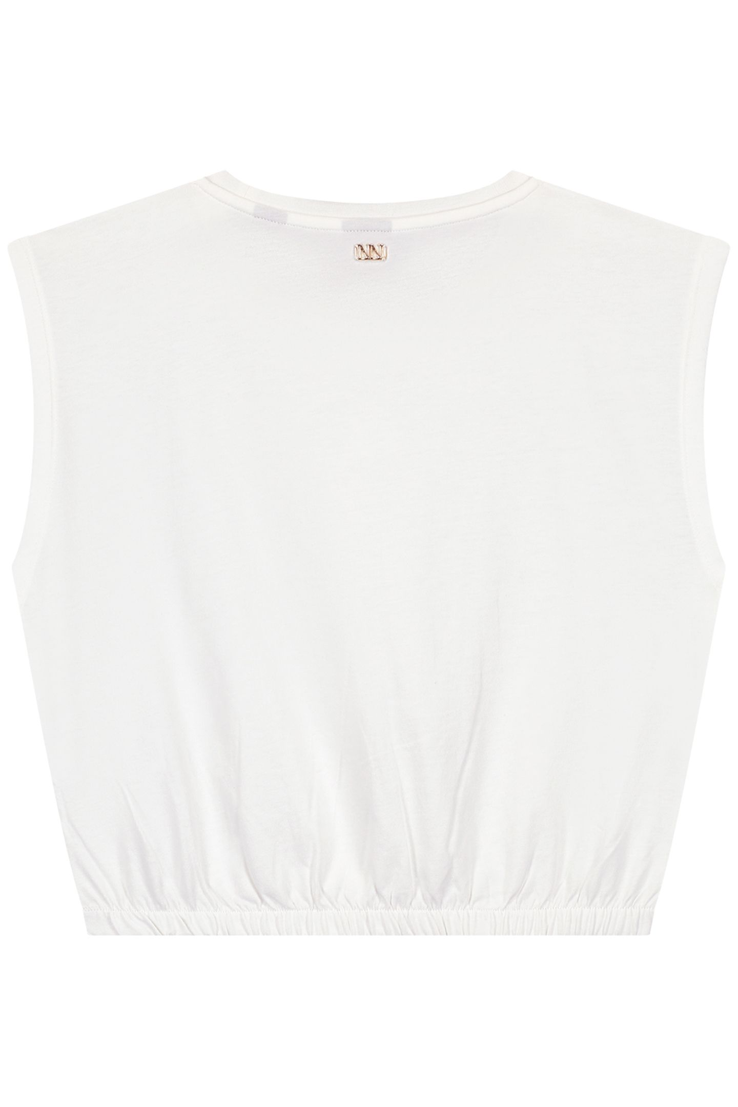 ELASTIC WAIST T-SHIRT OFF WHITE 3