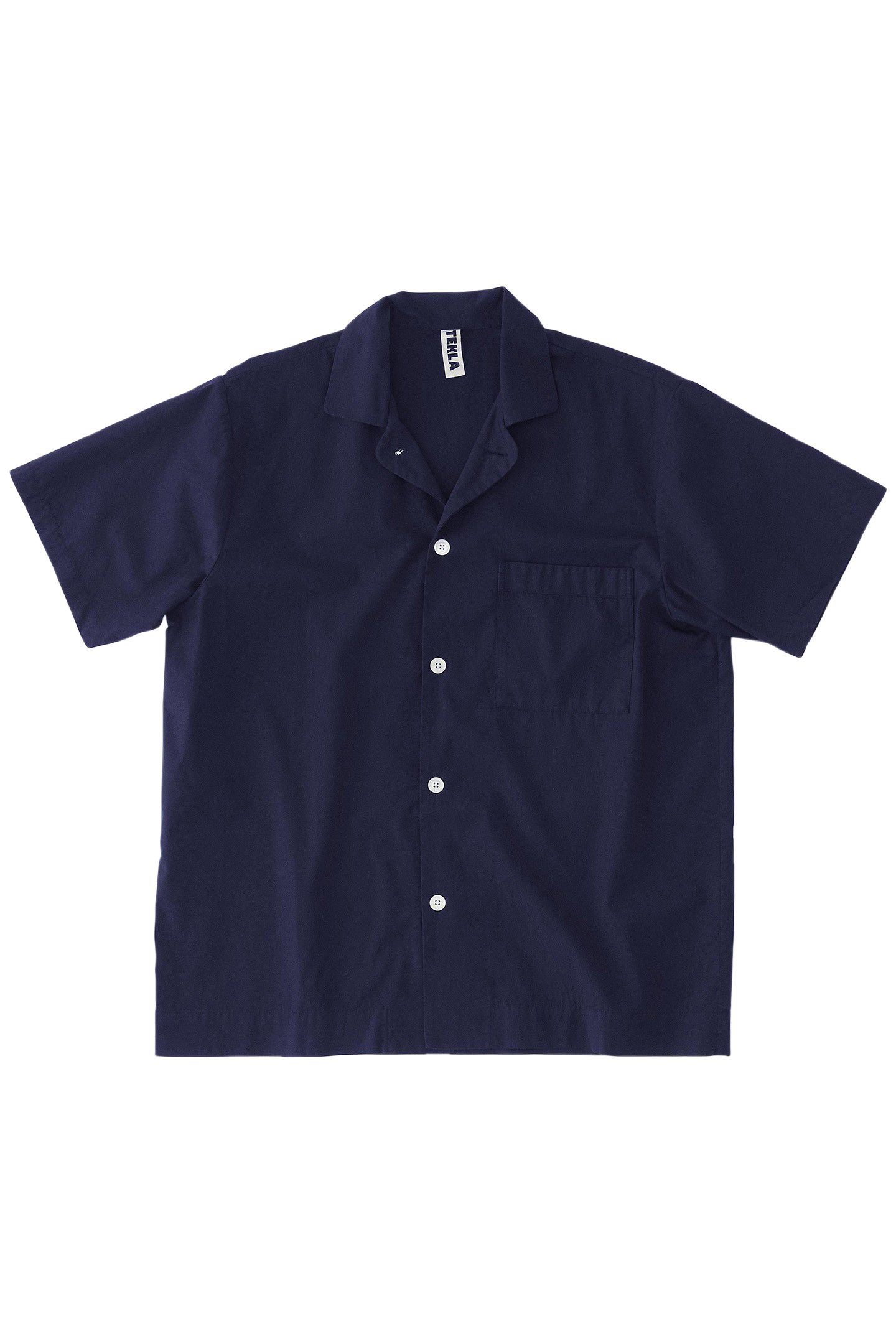 UNISEX POPLIN, SHORT SLEEVE SHIRT TRUE NAVY 1