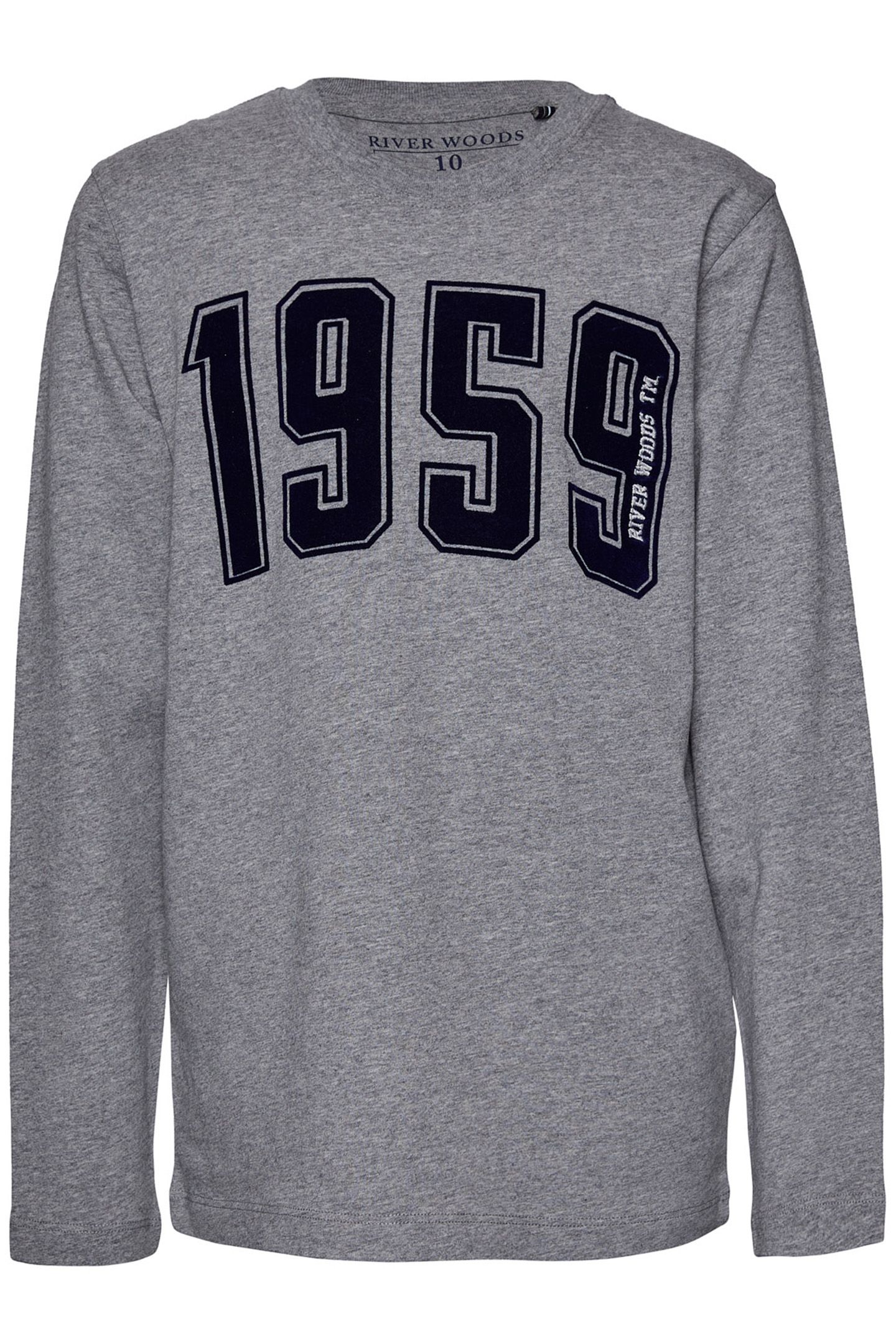 BASIC ROUND NECK T-SHIRT IN GREY 1