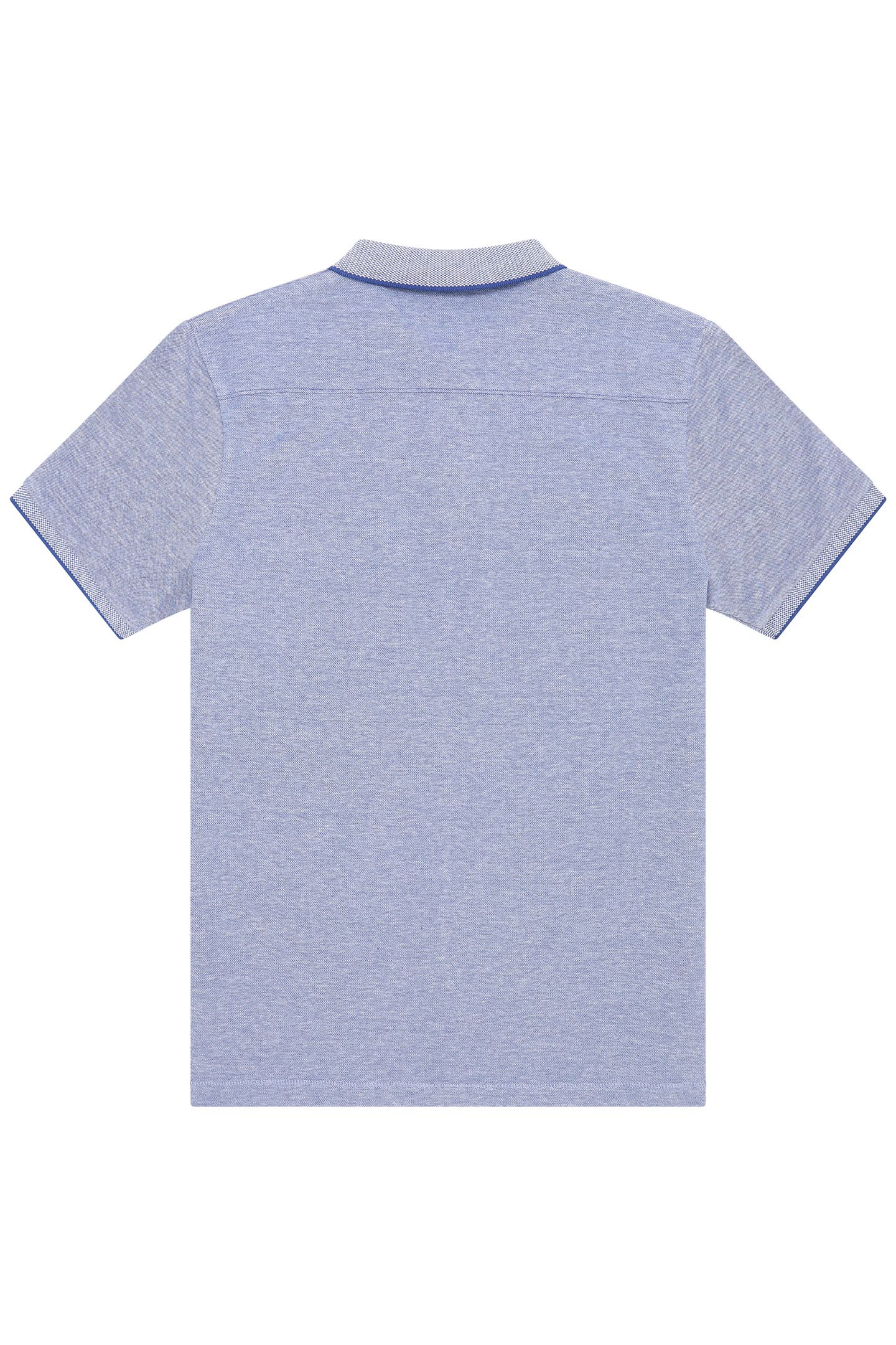 BIRDSEYE TIPPED POLO BRIGHT BLUE/BRIGHT B 2