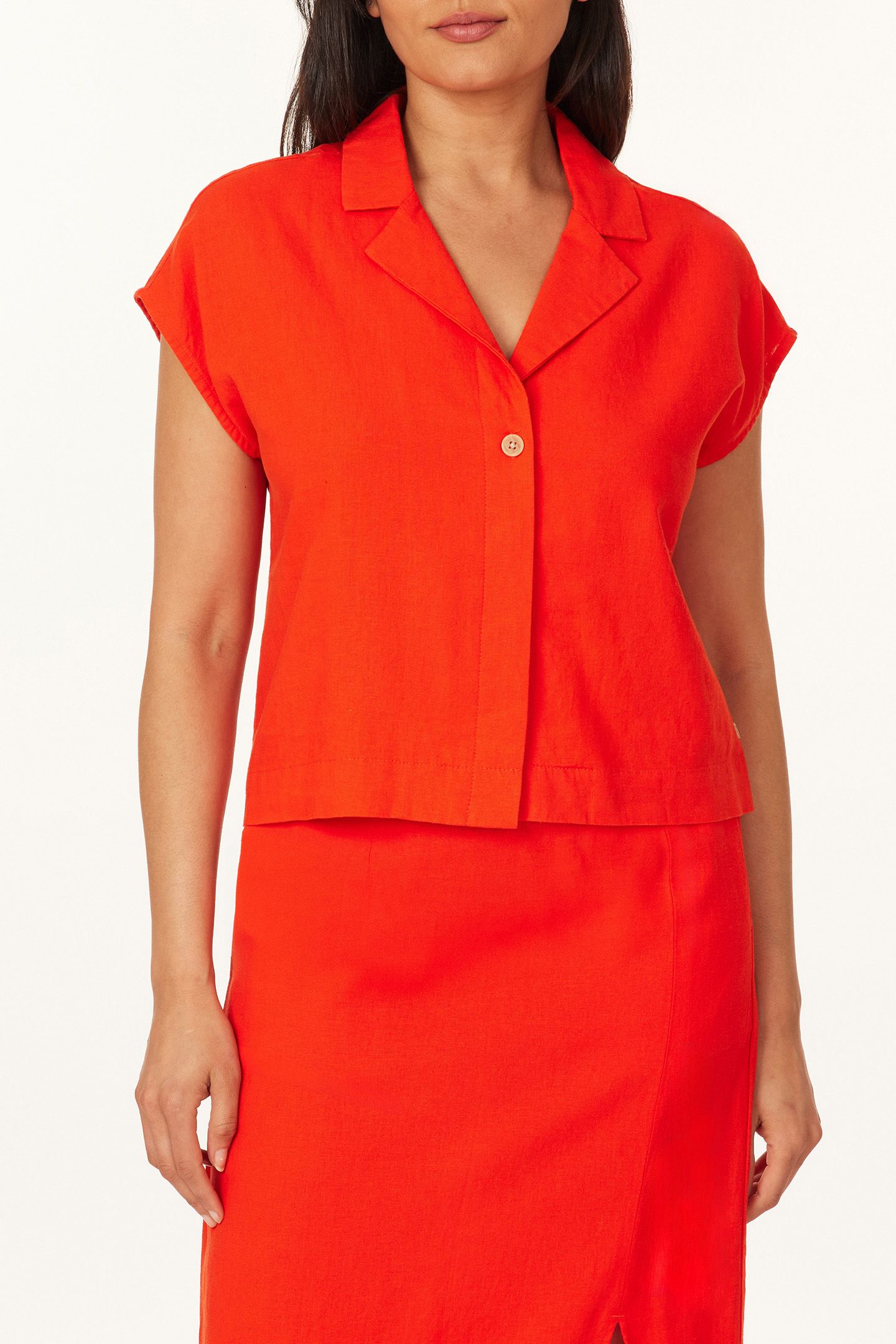 LOOSE DOLMAN SLEEVE TOP ORANGE.COM 1