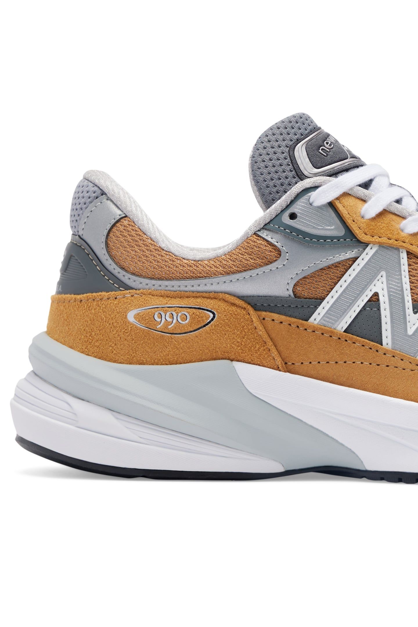 U990TN6 MADE IN USA SNEAKERS IN ORANGE AND GREY 7