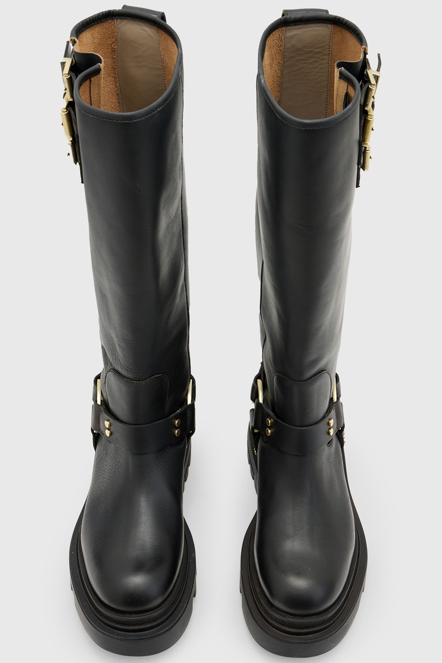 JADE BIKER BOOT BLACK/WARM BRASS 4