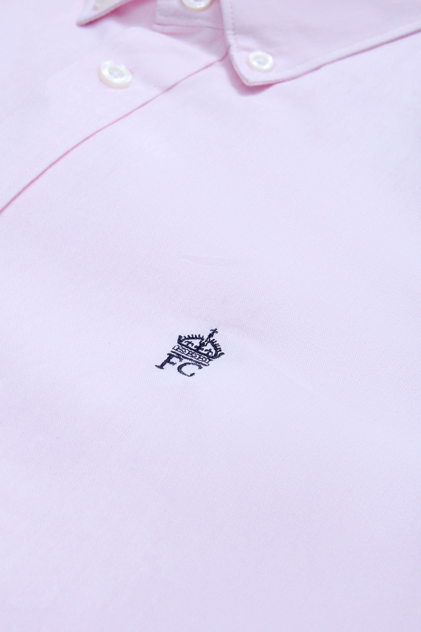 OXFORD S/S T SOFT PINK/MARINE 3