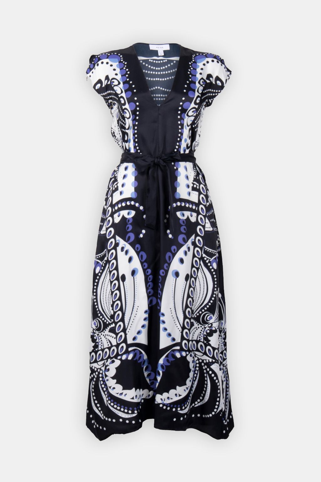 SCARF PRINT MIDI DRESS 3
