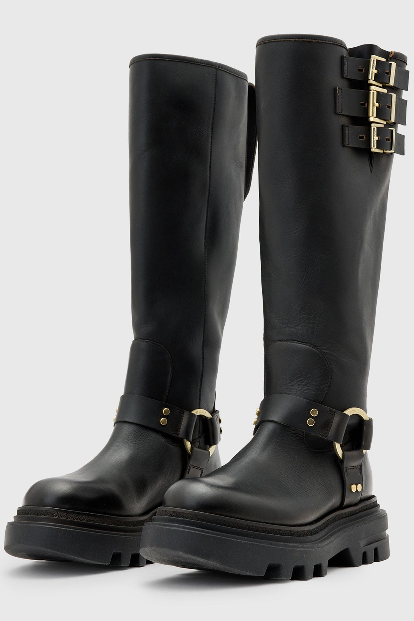 JADE BIKER BOOT BLACK/WARM BRASS 3