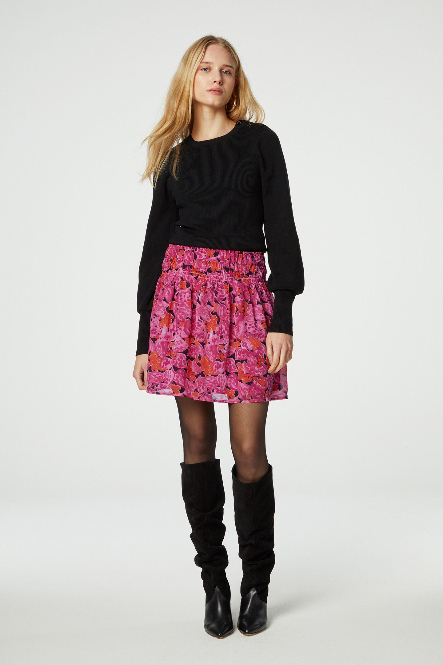 AMBER SKIRT LOLLIPOP PINK/CHILI 2