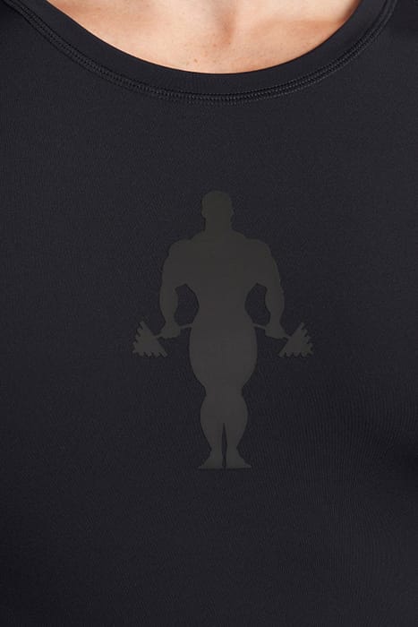 ROB - MEN'S FITTED TRAINING SHIRT BLACK 3