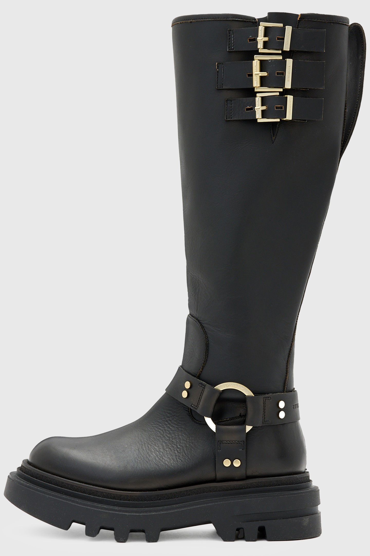 JADE BIKER BOOT BLACK/WARM BRASS 1