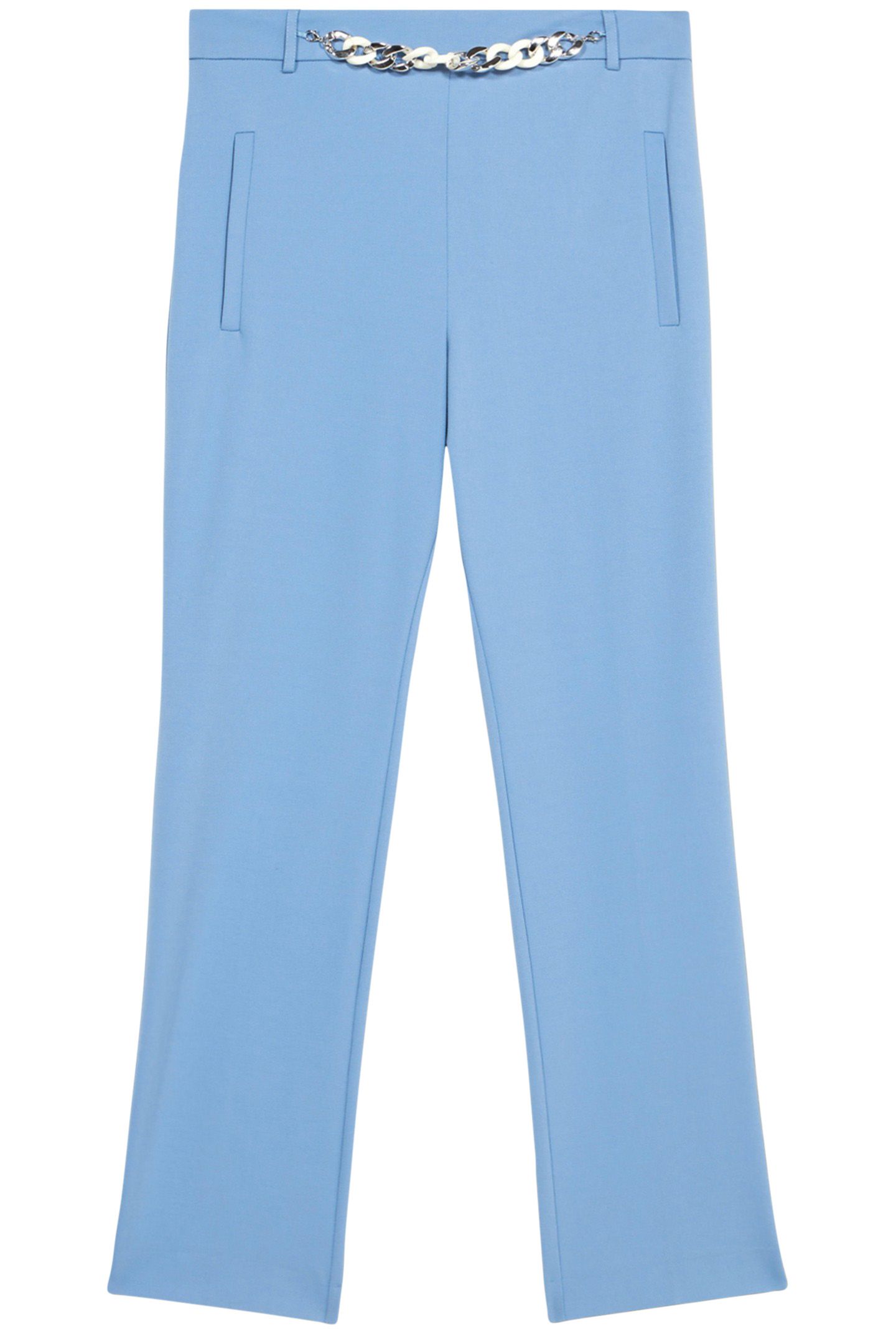 MILANO-STITCH FLARED TROUSERS BLUE 2