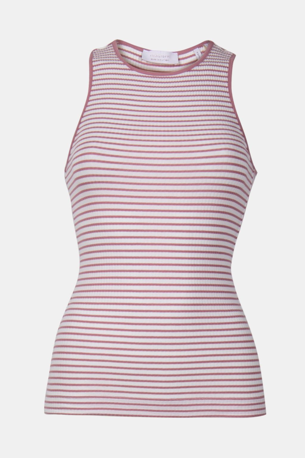 ORGANIC RIB TOP STRIPED WOODROSE 3