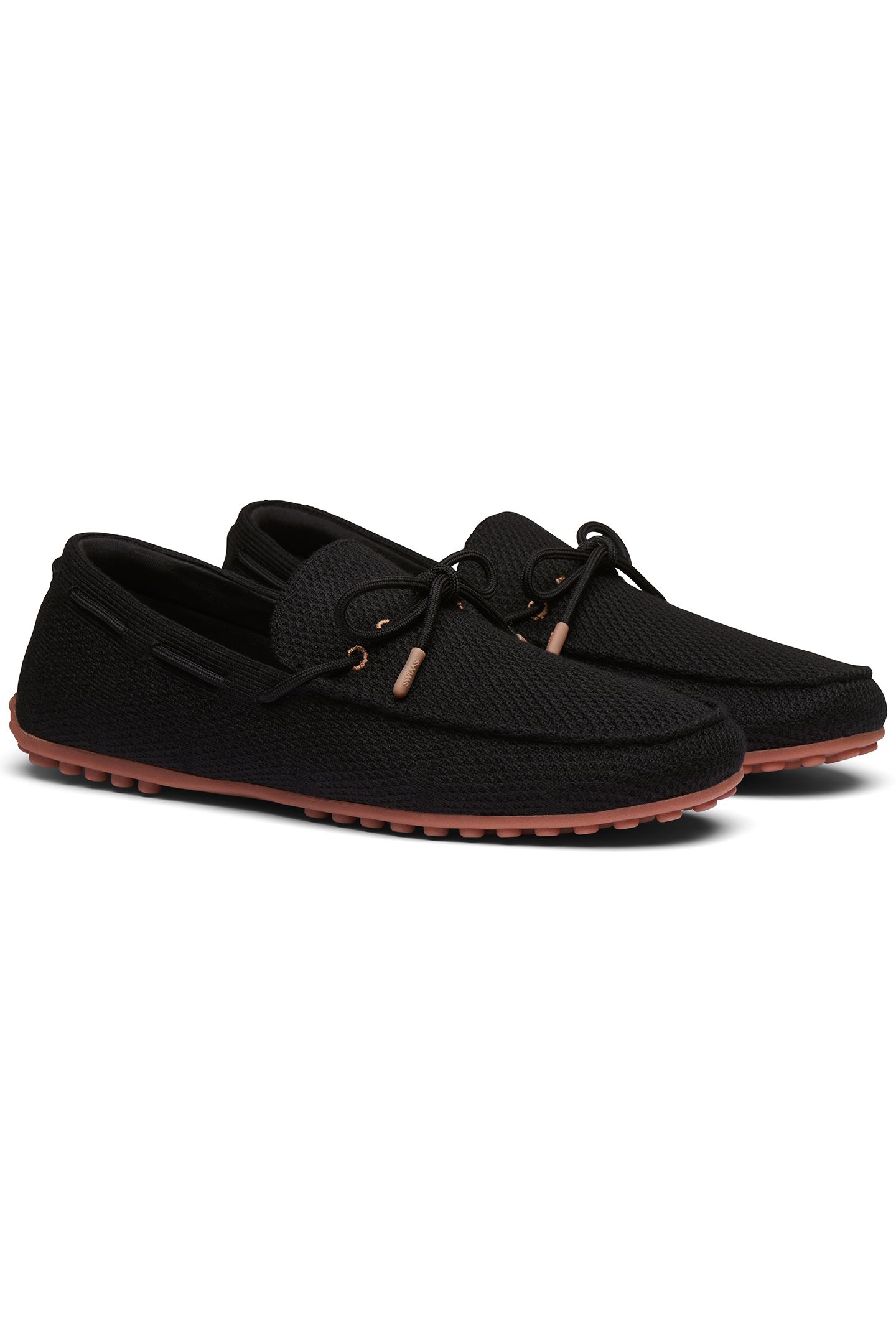BRAIDED LACE KNIT DRIVER BLACK 2