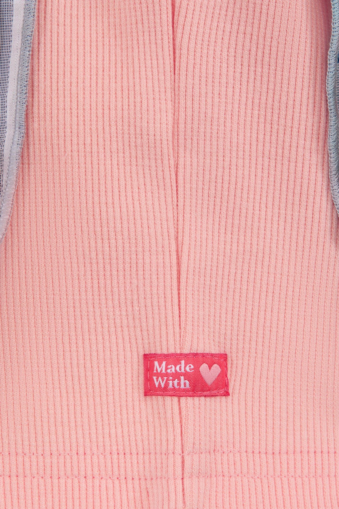 S&S GIRLS DENIM GROUP Y/D RIB RUFFLE FASHION TOP LT PASTEL P 3