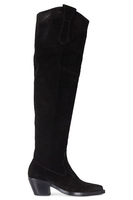 STRAUSS TEXANO CUISSARD SUEDE BLACK 1