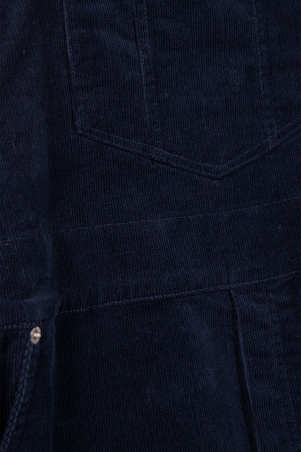 EMMIE ORGANIC CORD MIDI PINNY DARK NAVY 4