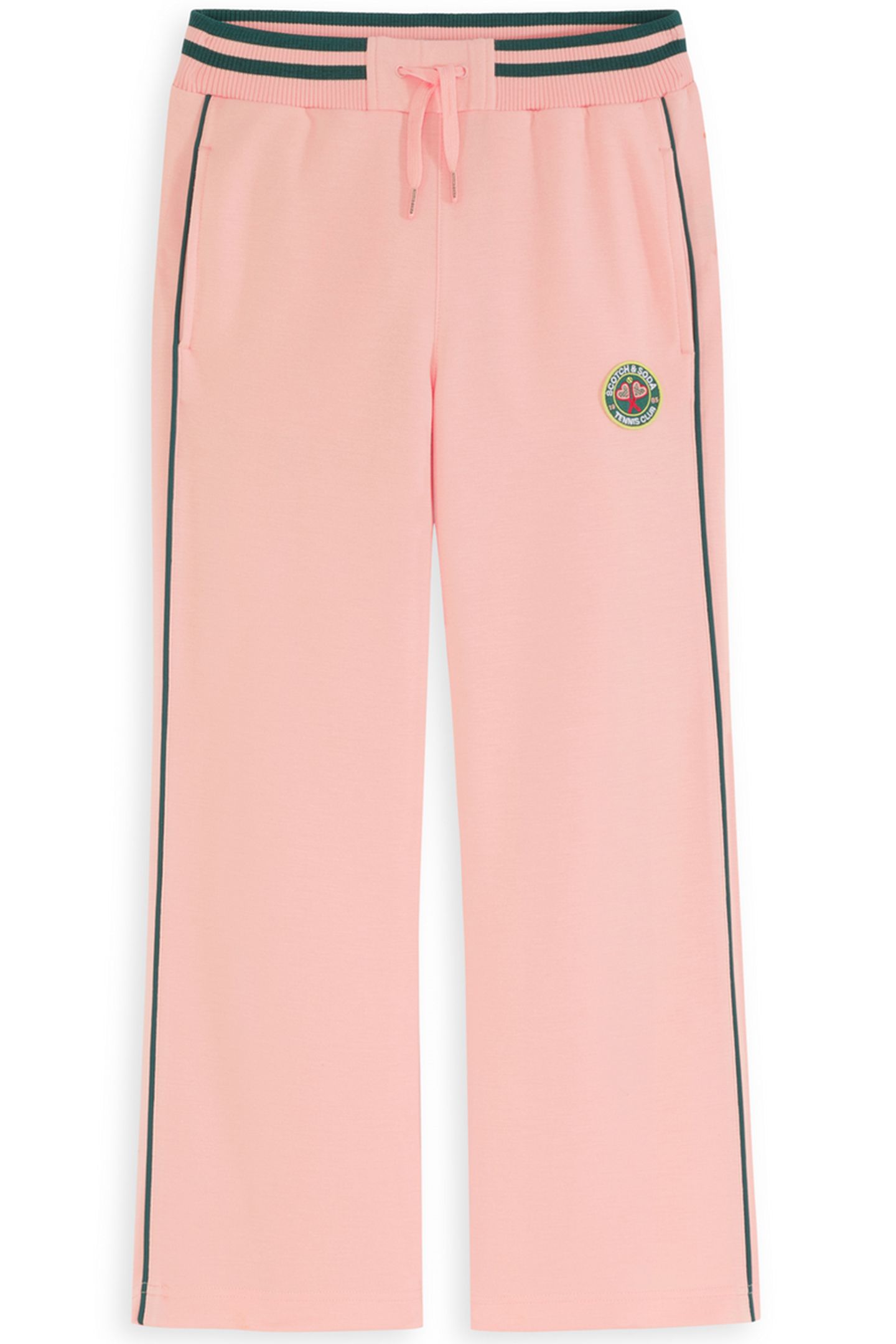 S&S GIRLS TENNIS GROUP DOUBLE KNIT TRACK PANT LT PASTEL PINK 1