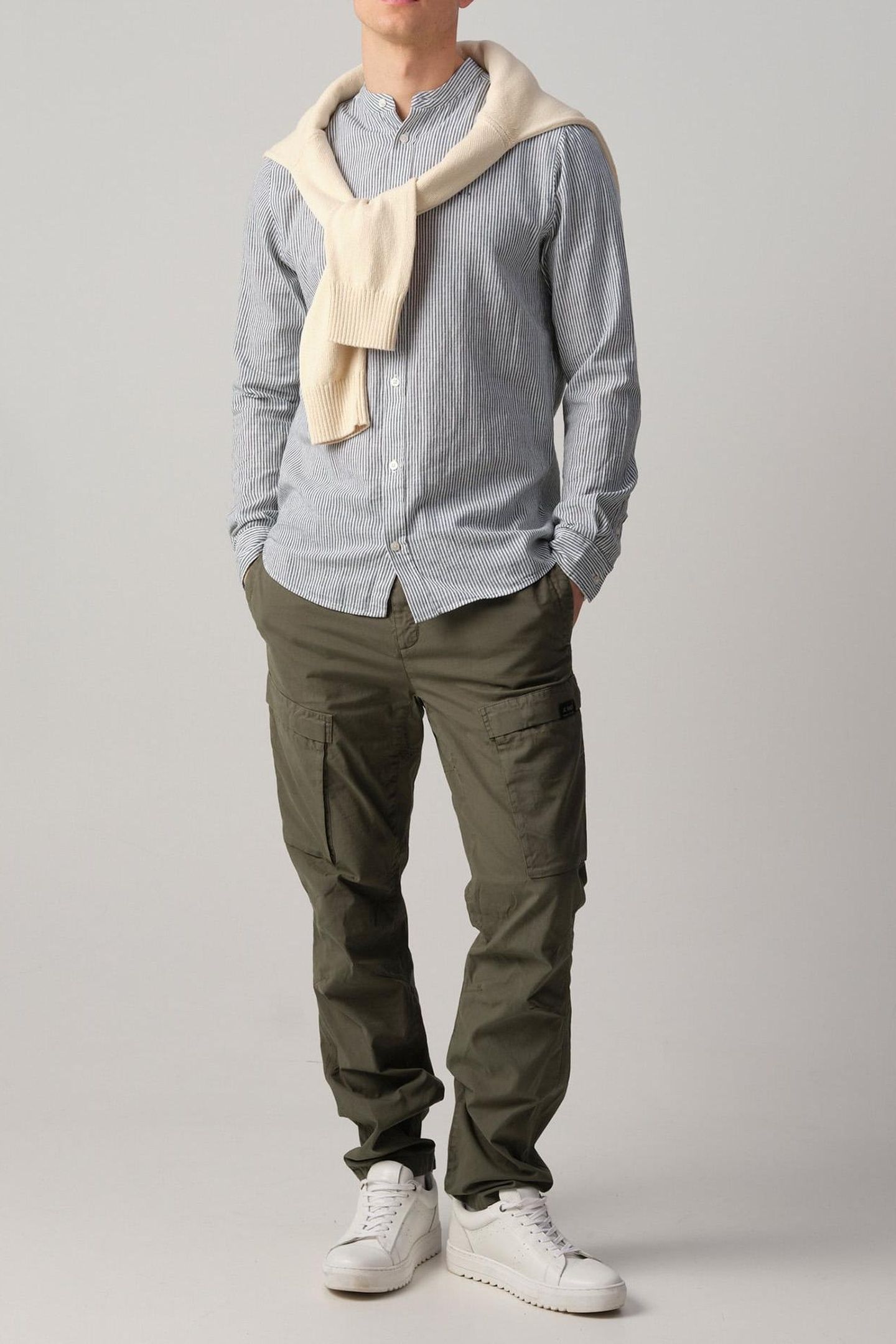 JEROEN CASUAL OVERHEMD LM ARCTIC STRIPE 3