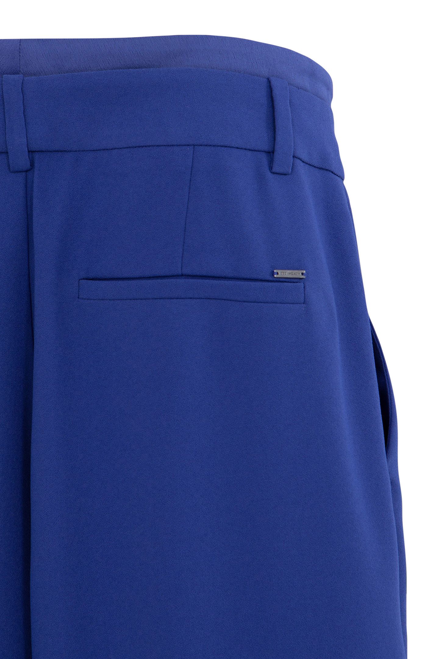 ROYAL BLUE DOUBLE-BELTED WIDE-LEG SUIT PANTS 7
