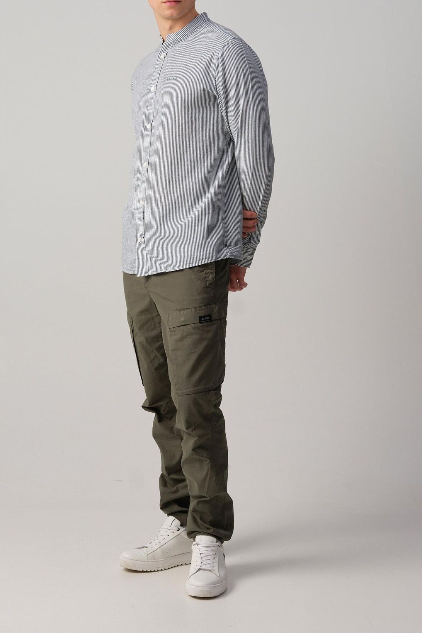 JEROEN CASUAL OVERHEMD LM ARCTIC STRIPE 1