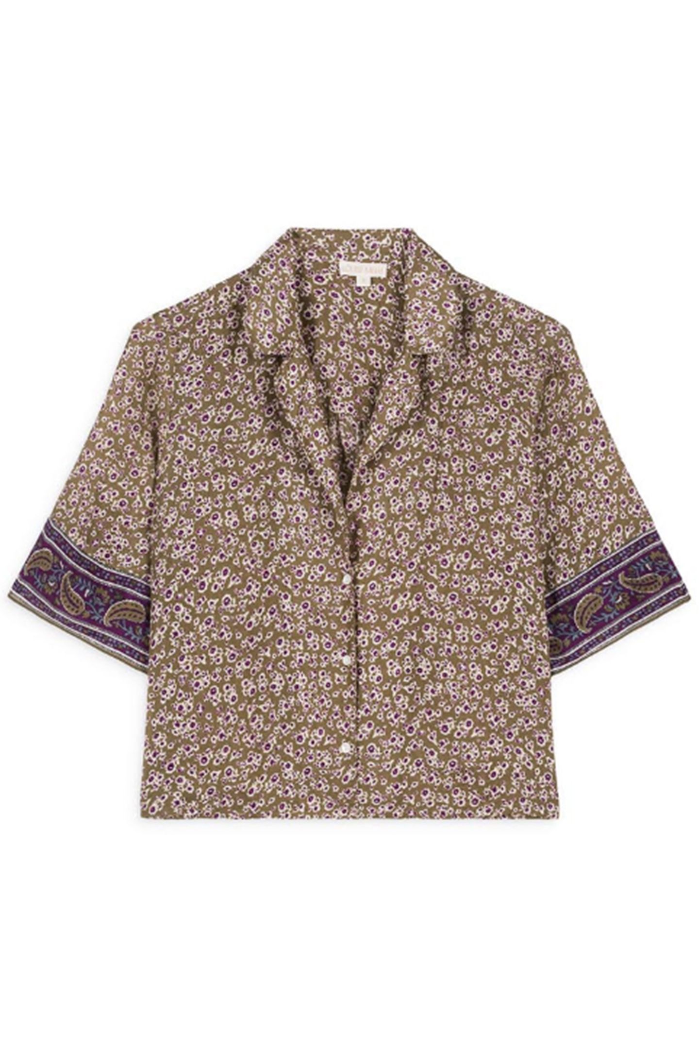 PAJAMAS TOP LOULOU KHAKI FREESIA DREAMS 2