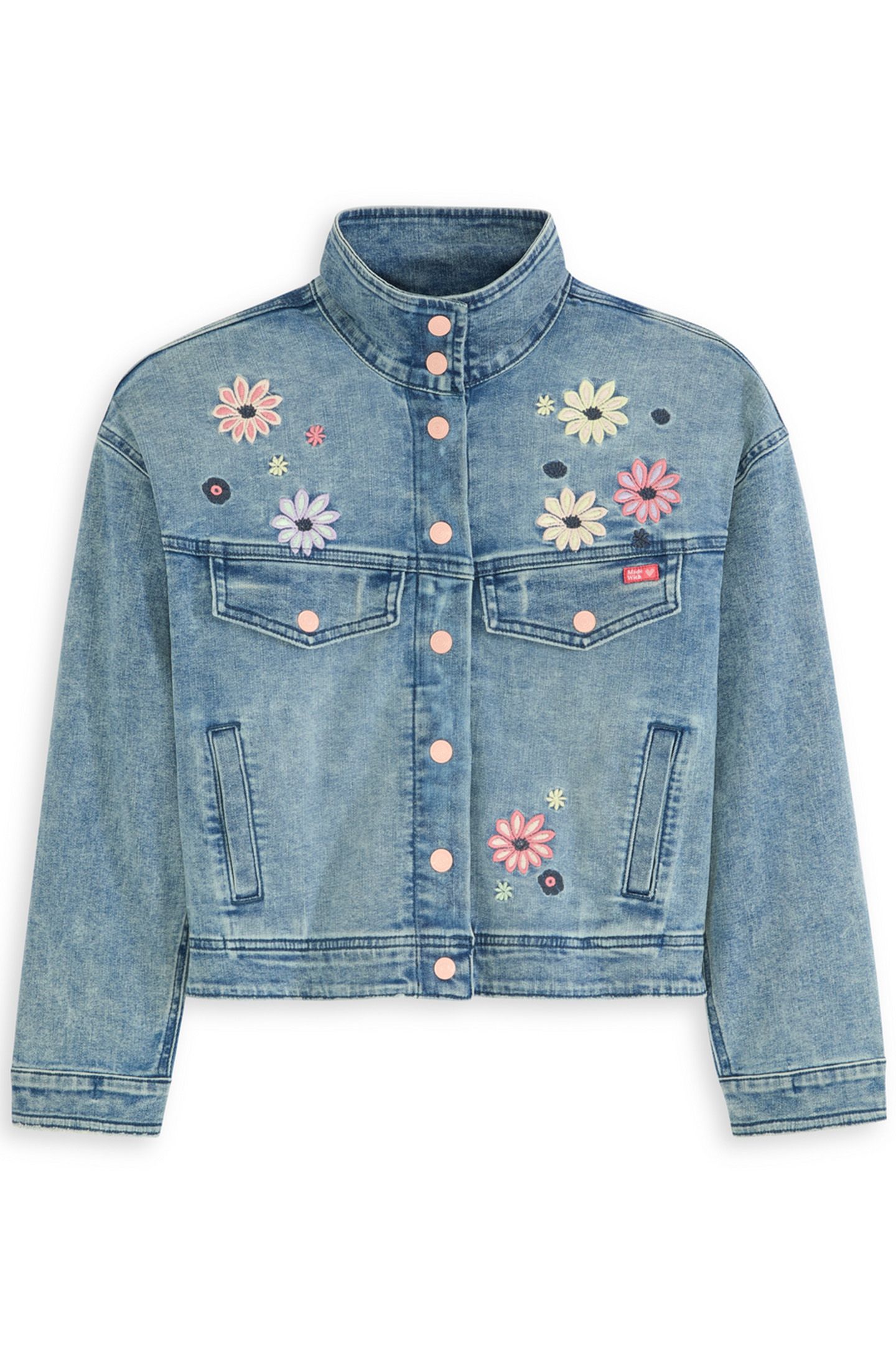 S&S GIRLS DENIM GROUP STRETCH DENIM FASHION JACKET COASTAL B 1