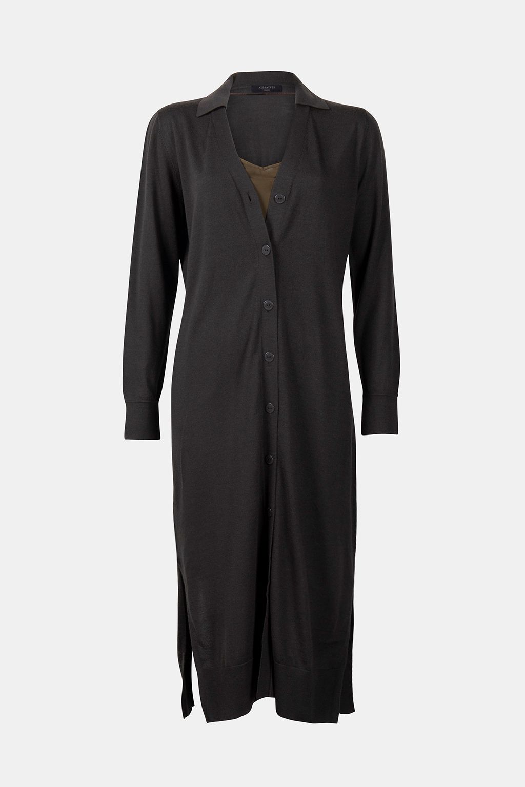 ADINA DRESS DARK KHAKI GREEN 3