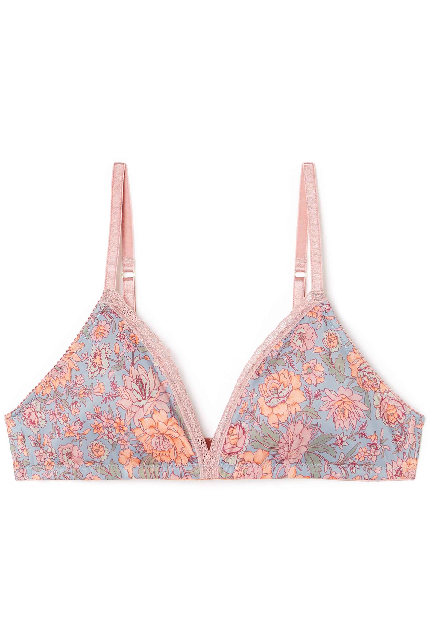 BRA SHOSHA BLUE GARDEN FLOWERS 2