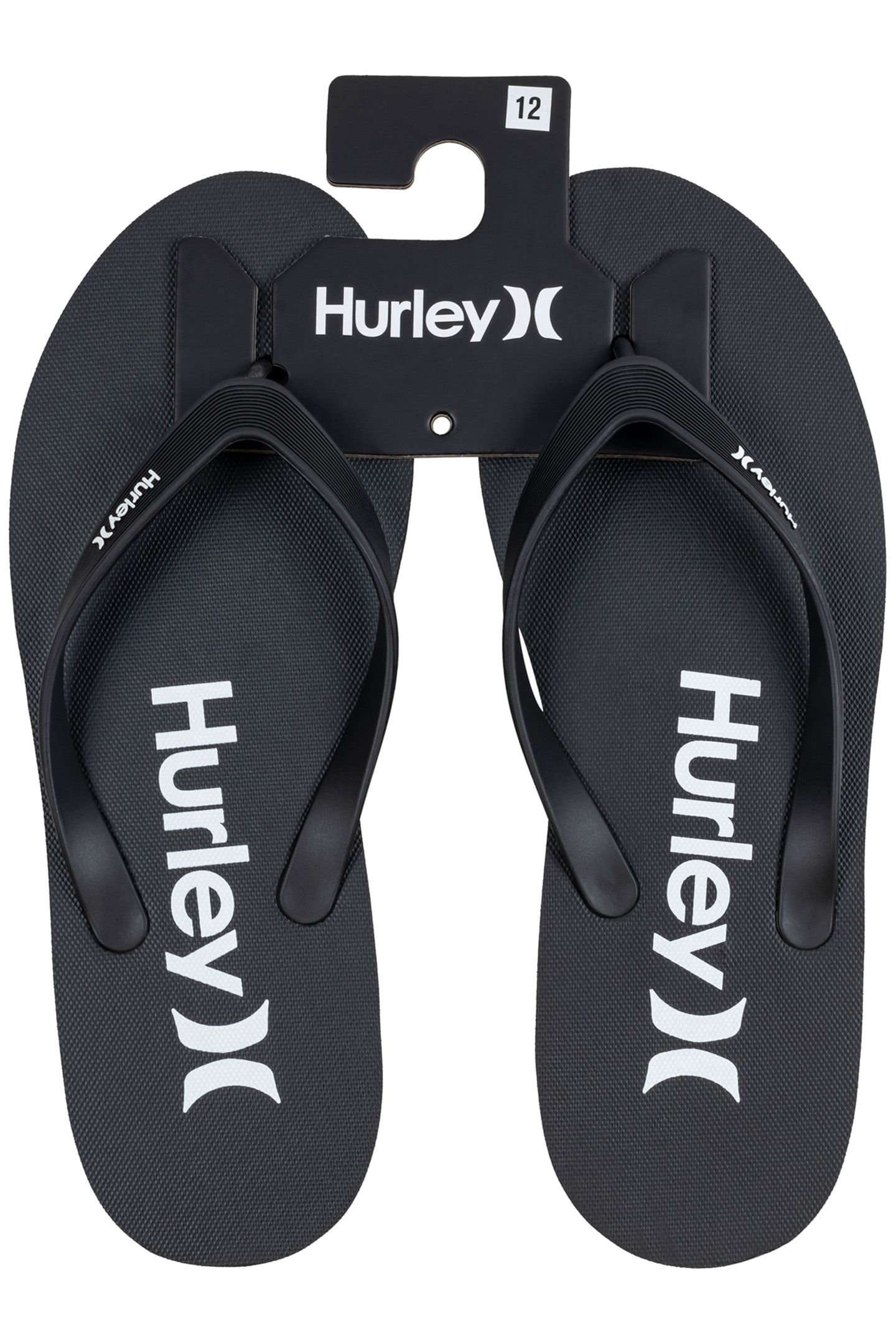 1PK MENS PRINTED FLIP FLOP BLACK / WHITE 3