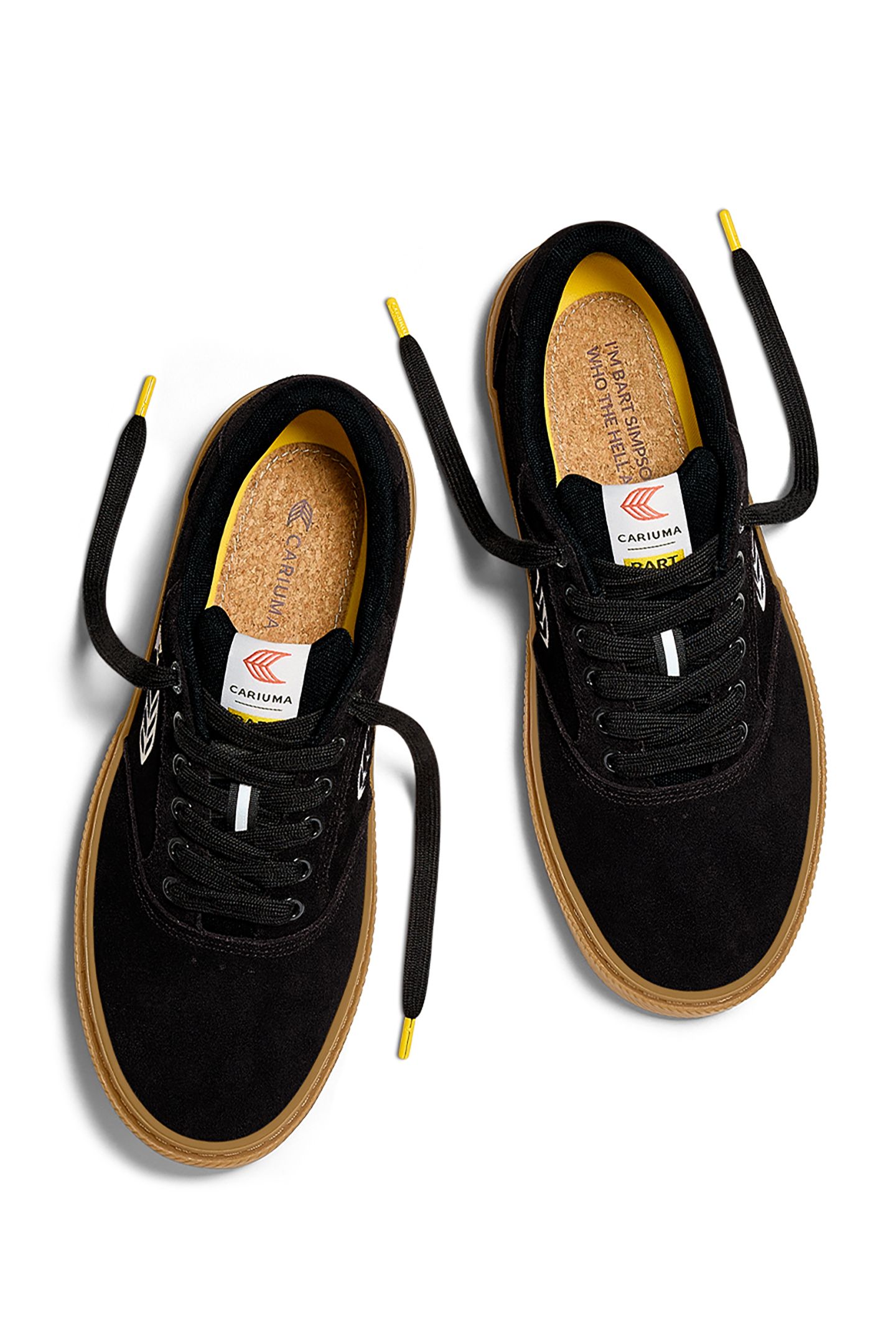 SIMPSONS NAIOCA BLACK SUEDE BART SKATEBOARD SNEAKER 4